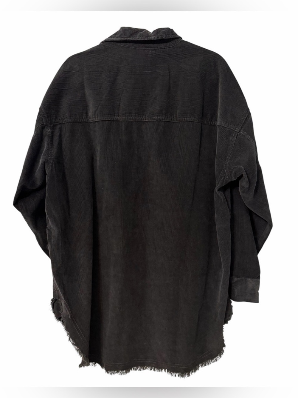 Aerie 🖤 OFFLINE Black Corduroy Quarter Zip Tunic Shacket NWT - Picture 4 of 7